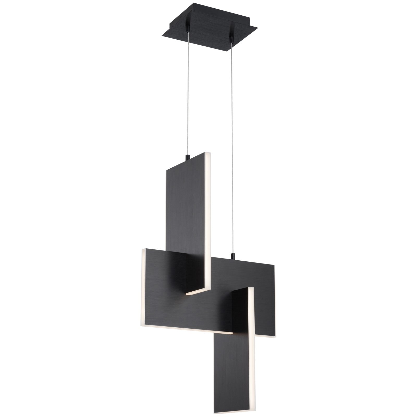 Access Lighting Joinery LED Pendant, Black/Acrylic Lens