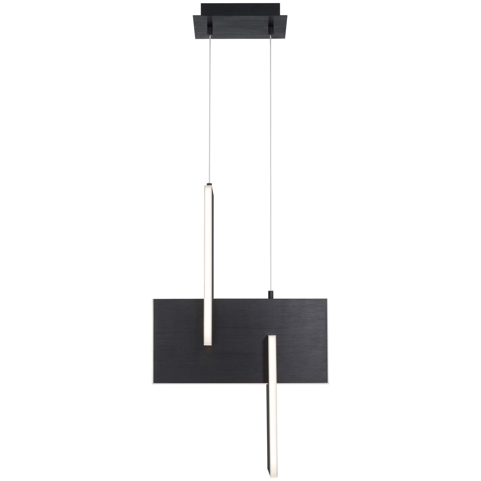 Access Lighting Joinery LED Pendant, Black/Acrylic Lens