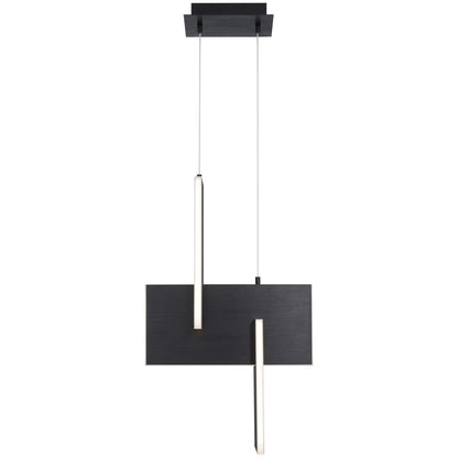 Access Lighting Joinery LED Pendant, Black/Acrylic Lens
