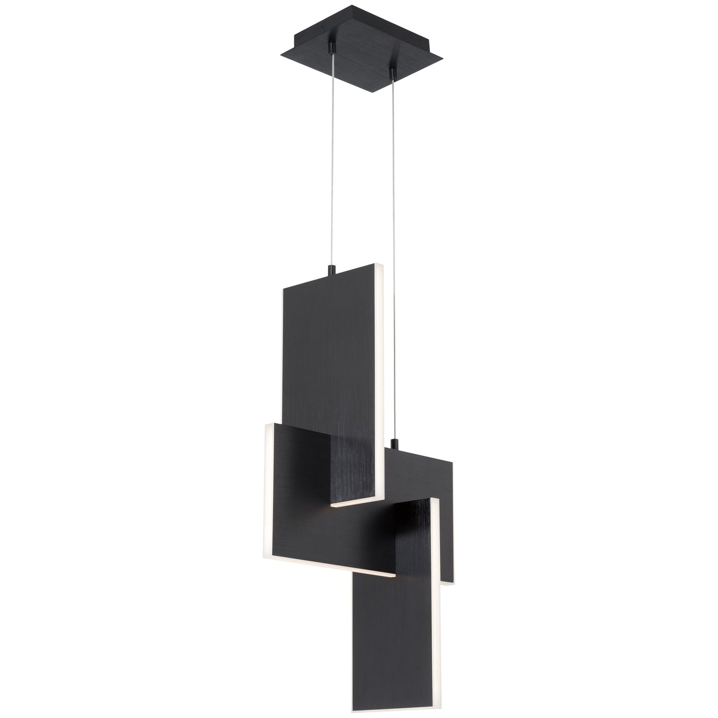 Access Lighting Joinery LED Pendant, Black/Acrylic Lens