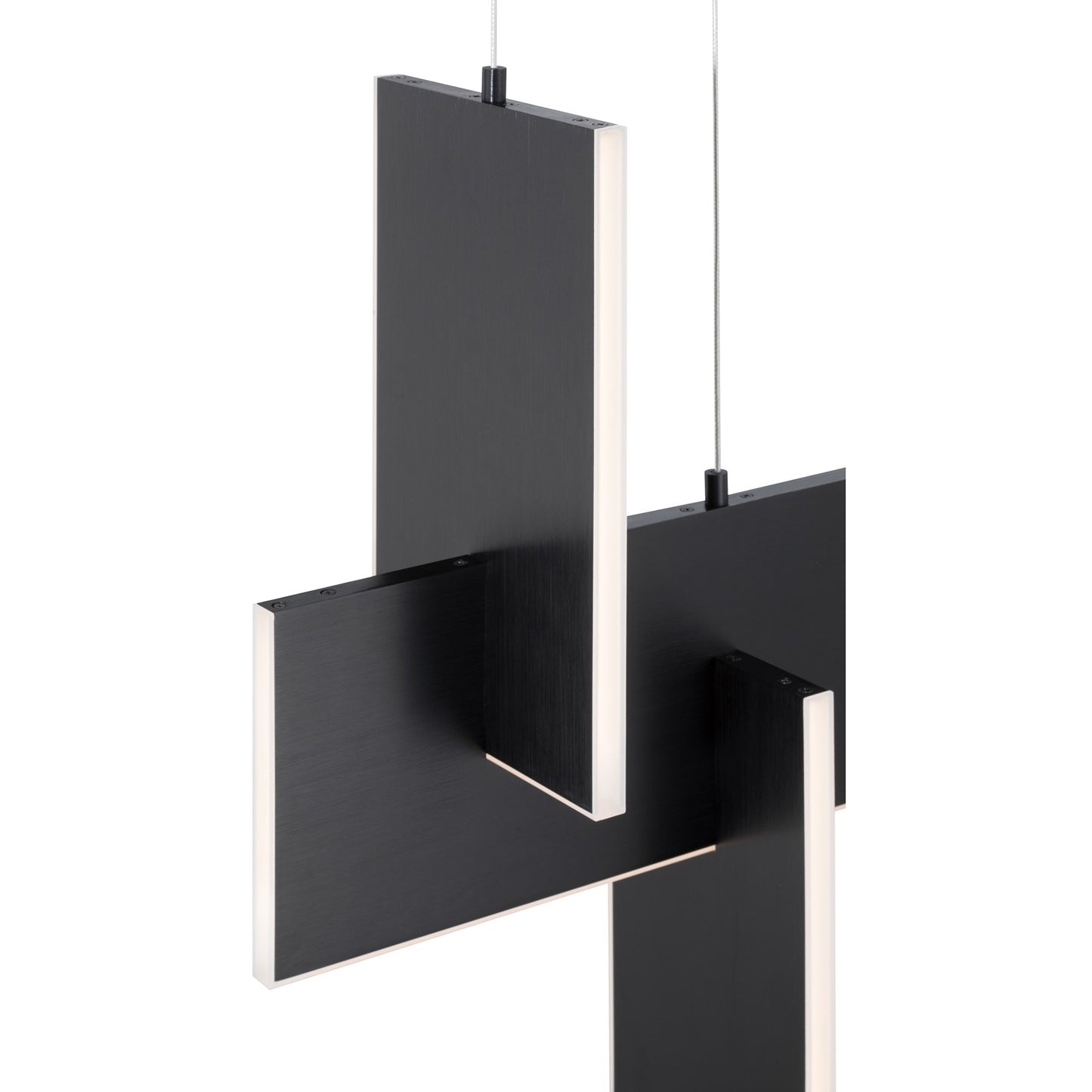 Access Lighting Joinery LED Pendant, Black/Acrylic Lens