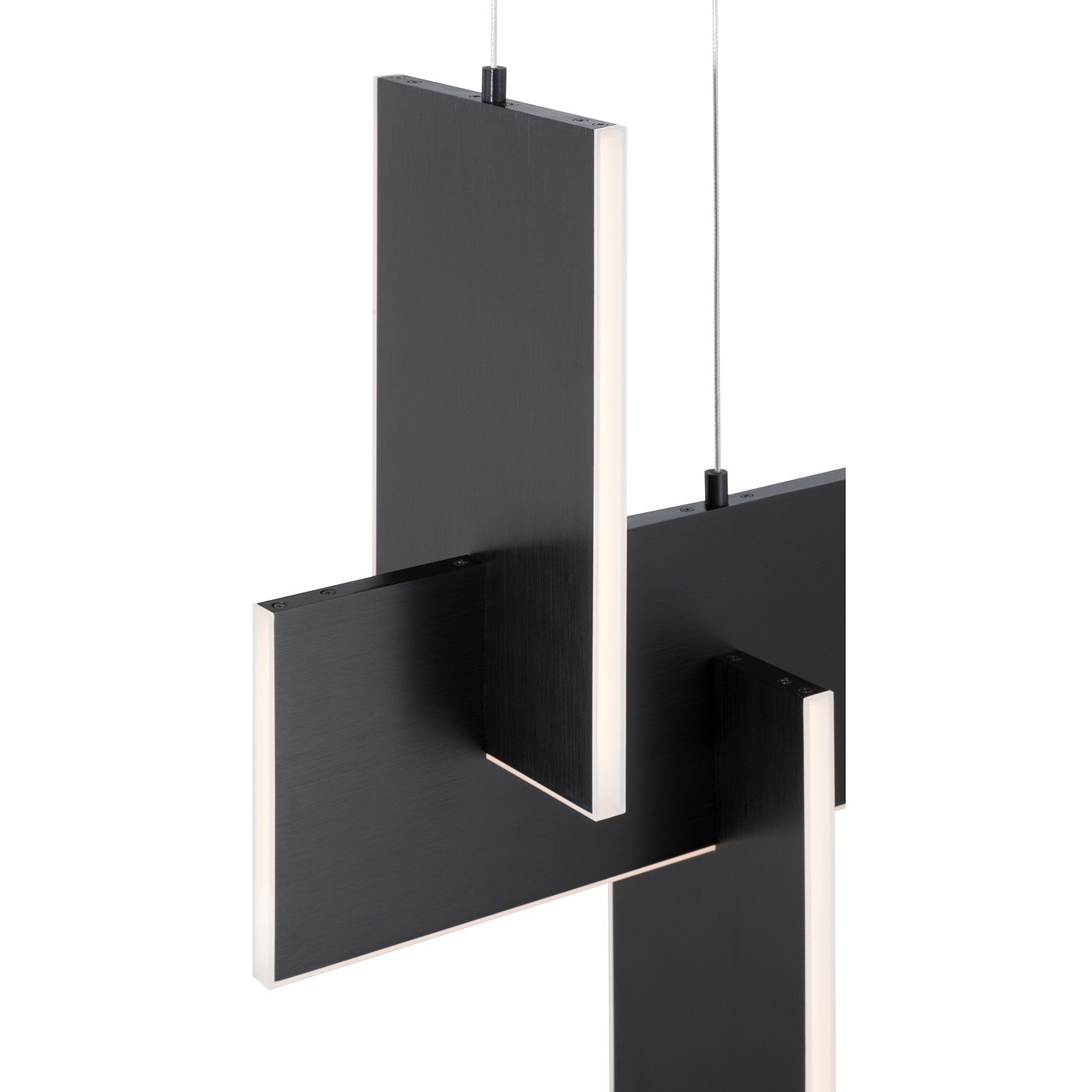 Access Lighting Joinery LED Pendant, Black/Acrylic Lens