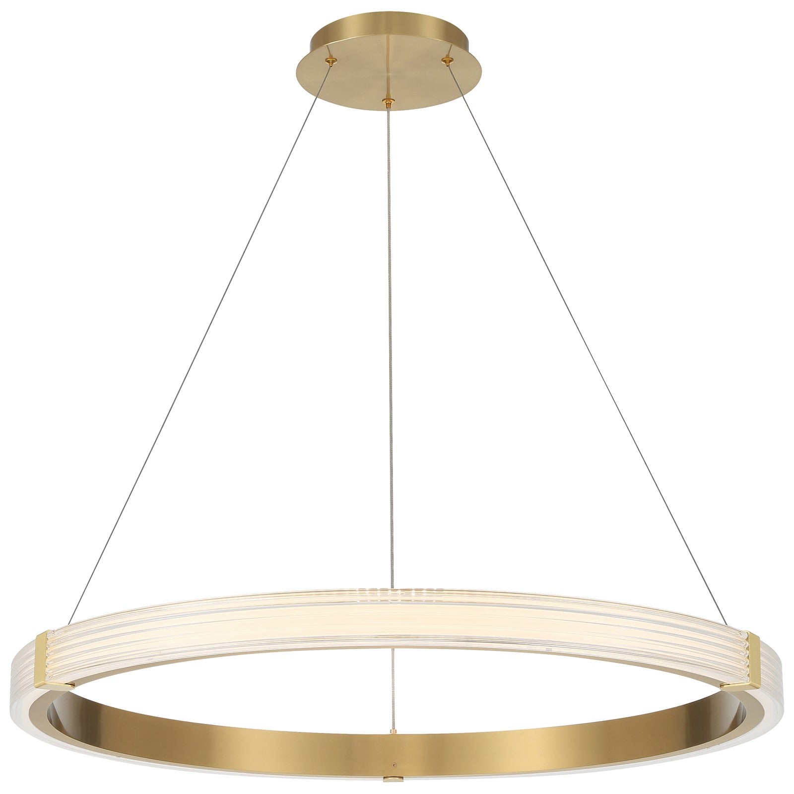 Access Panache 3CCT LED Pendant, Brass/Acrylic Lens