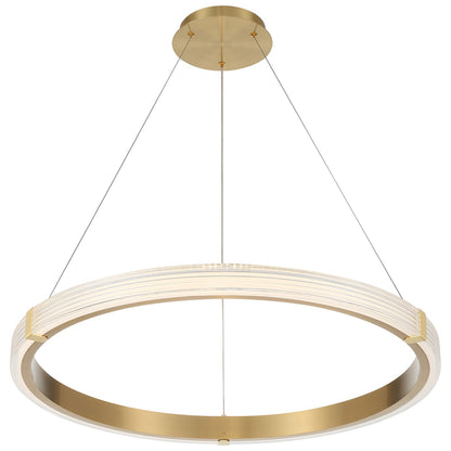 Access Panache 3CCT LED Pendant, Brass/Acrylic Lens