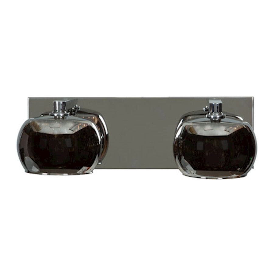 2 Light Bathroom Vanity Light, Chrome