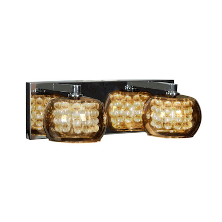 2 Light Bathroom Vanity Light, Chrome