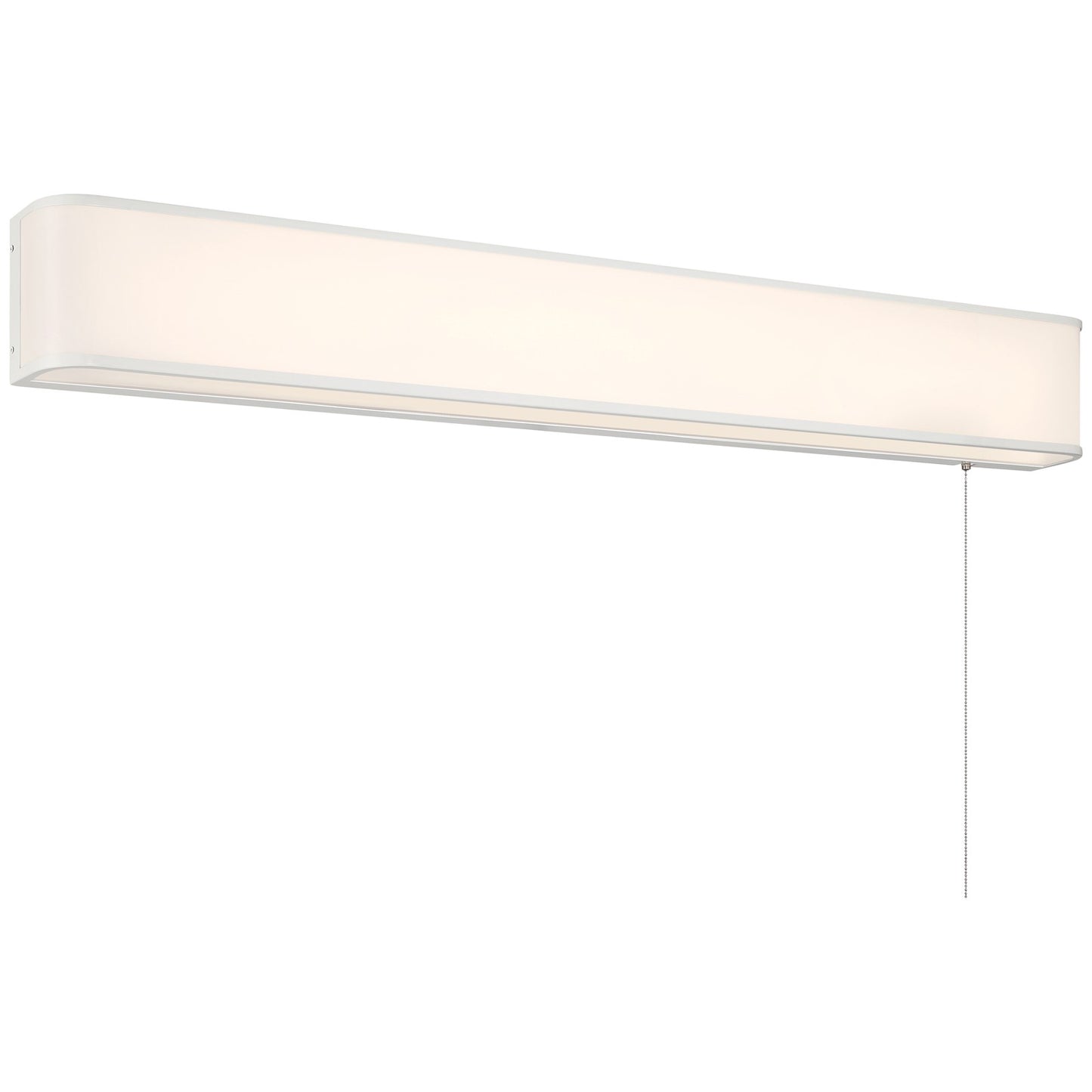 Access Lighting Bell T8 Pull Chain Wall Mount, White/Acrylic Lens