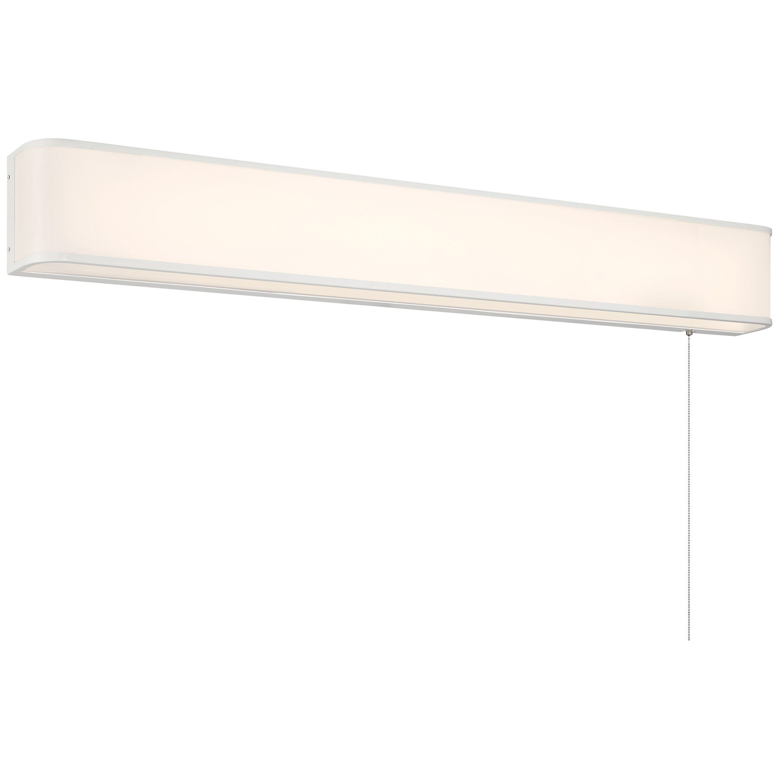 Access Lighting Bell T8 Pull Chain Wall Mount, White/Acrylic Lens