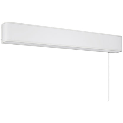 Access Lighting Bell T8 Pull Chain Wall Mount, White/Acrylic Lens