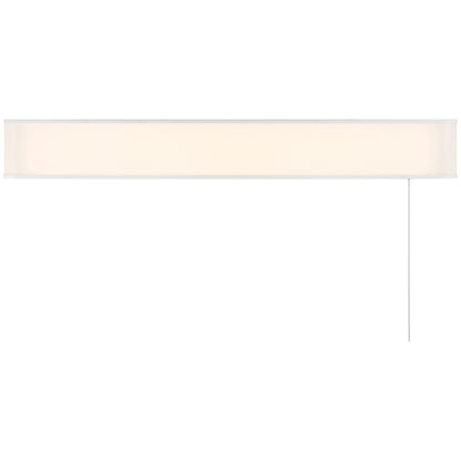 Access Lighting Bell T8 Pull Chain Wall Mount, White/Acrylic Lens