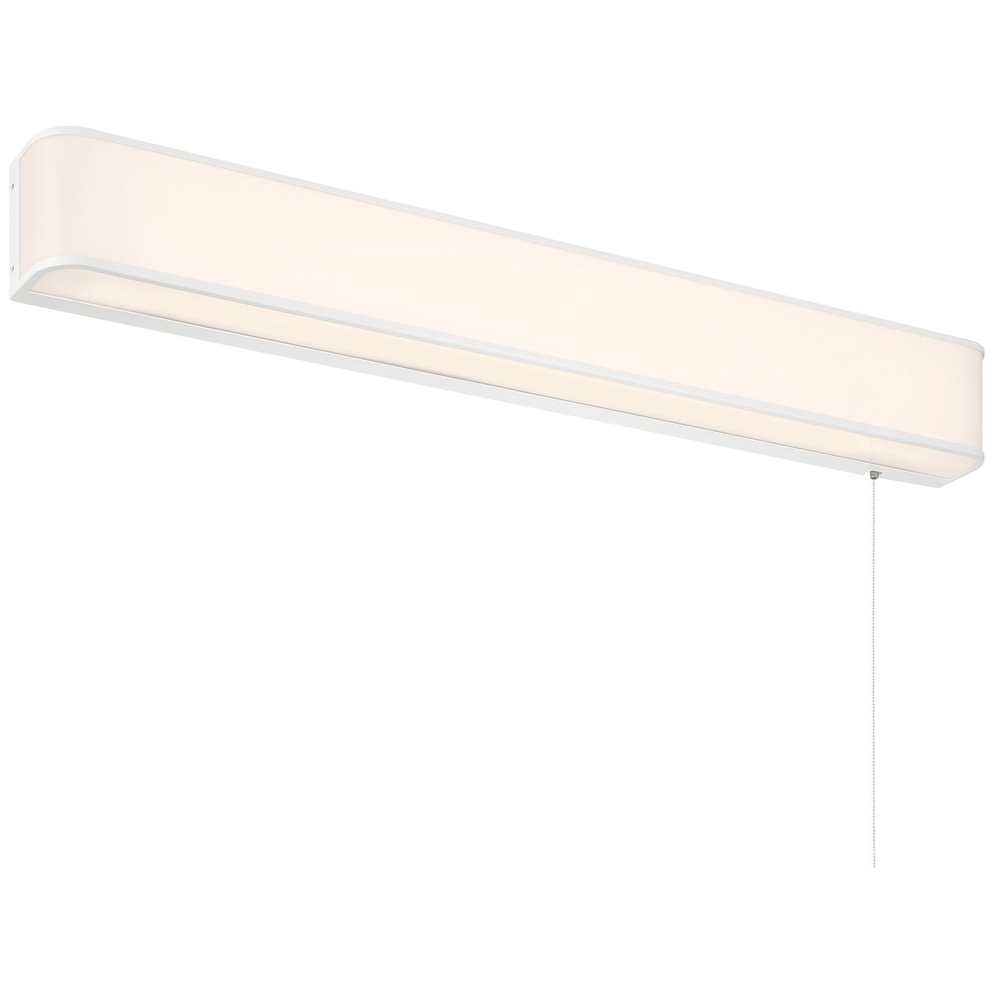 Access Lighting Bell T8 Pull Chain Wall Mount, White/Acrylic Lens