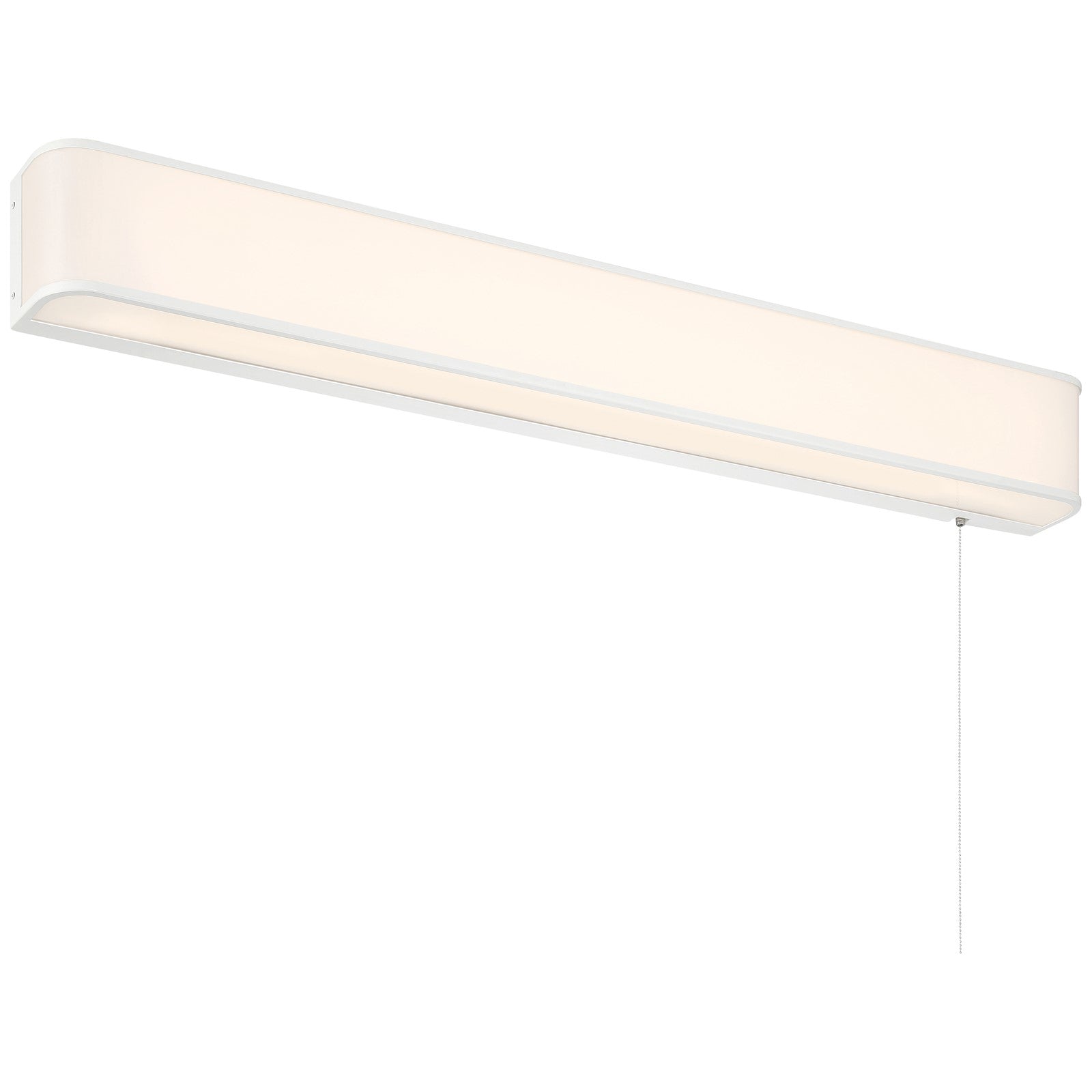 Access Lighting Bell T8 Pull Chain Wall Mount, White/Acrylic Lens