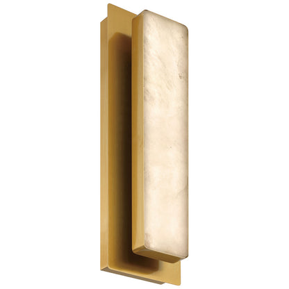 Access Ada 5CCT LED Wall Sconce, Antique Brass/Alabaster