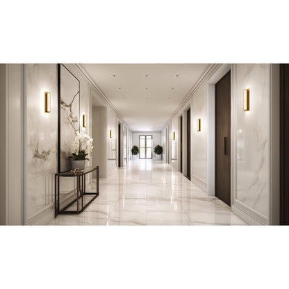 Access Ada 5CCT LED Wall Sconce, Antique Brass/Alabaster