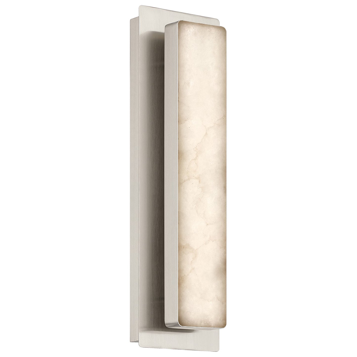 Access Ada 5CCT LED Wall Sconce, Brushed Steel/Alabaster