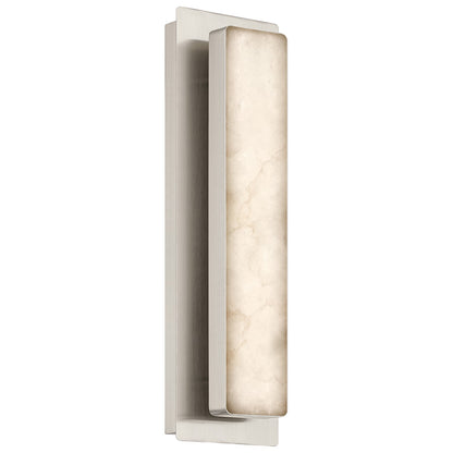 Access Ada 5CCT LED Wall Sconce, Brushed Steel/Alabaster
