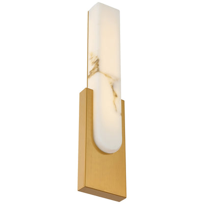Access Victoria 5CCT LED Wall Sconce, Brass/Alabaster