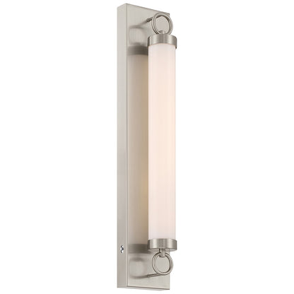 Access Eliza 5CCT LED Wall Sconce, Brushed Steel/Opal