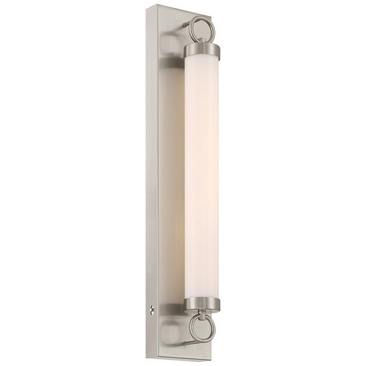 Access Eliza 5CCT LED Wall Sconce, Brushed Steel/Opal