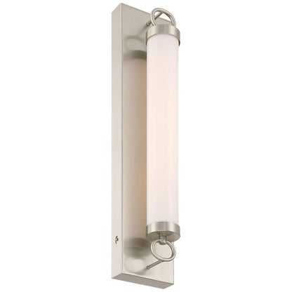 Access Eliza 5CCT LED Wall Sconce, Brushed Steel/Opal