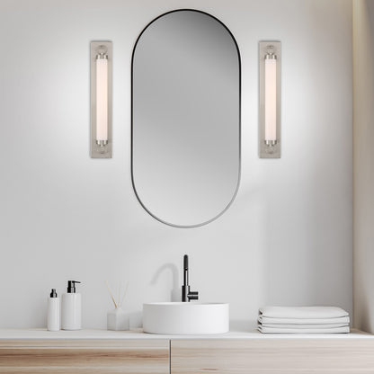 Access Eliza 5CCT LED Wall Sconce, Brushed Steel/Opal