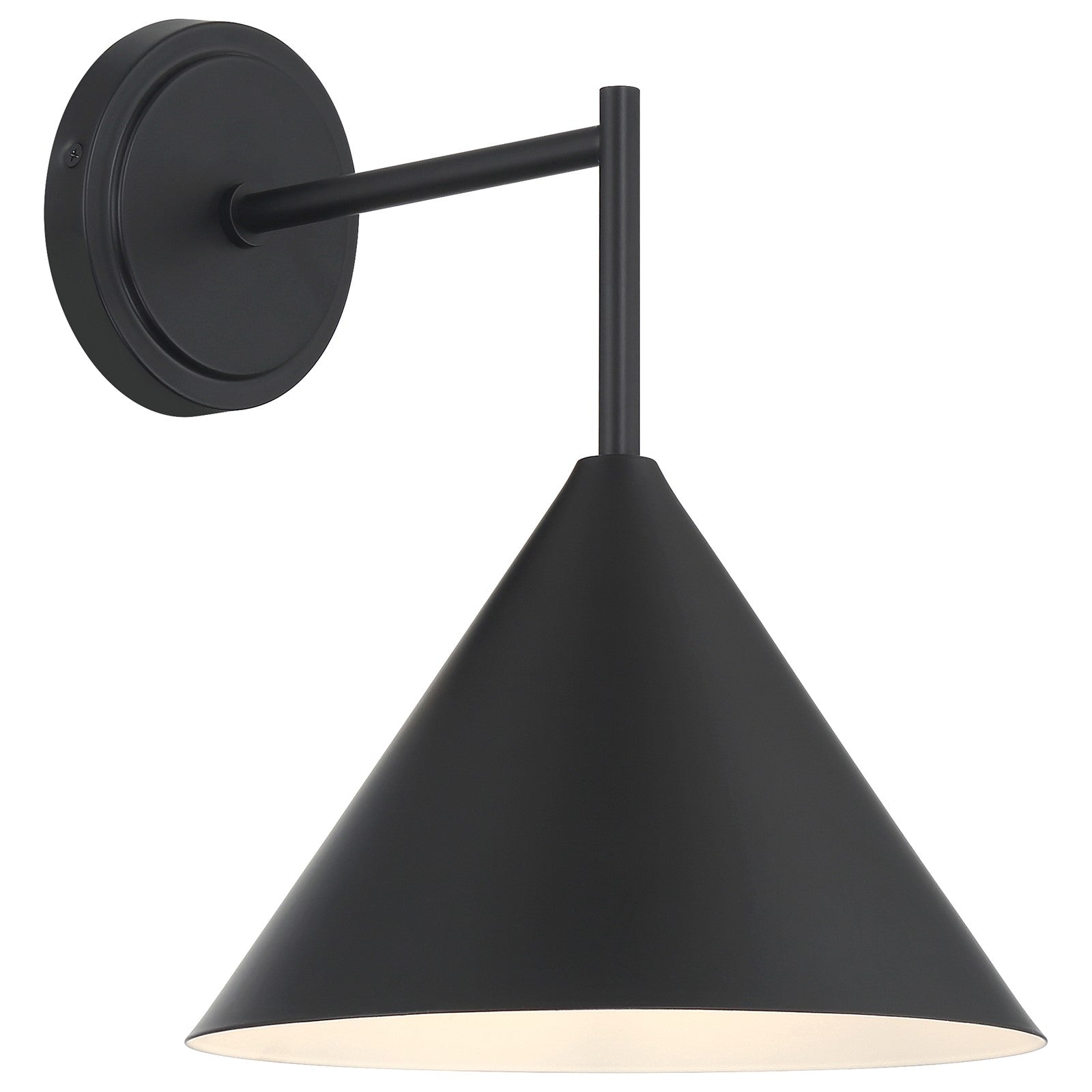 Access Lighting Taper 1 Light Wall Sconce, Matte Black/Matte Black