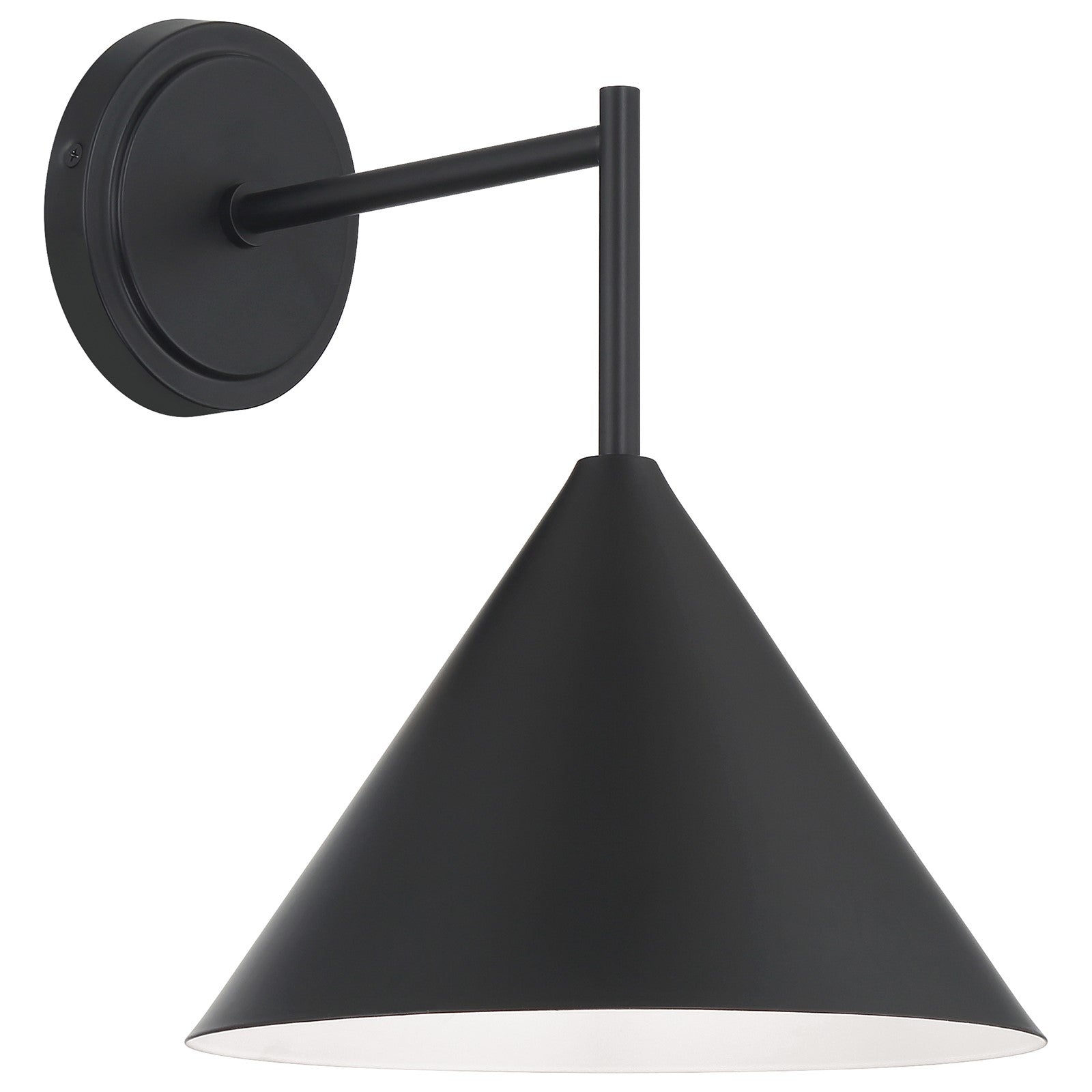 Access Lighting Taper 1 Light Wall Sconce, Matte Black/Matte Black