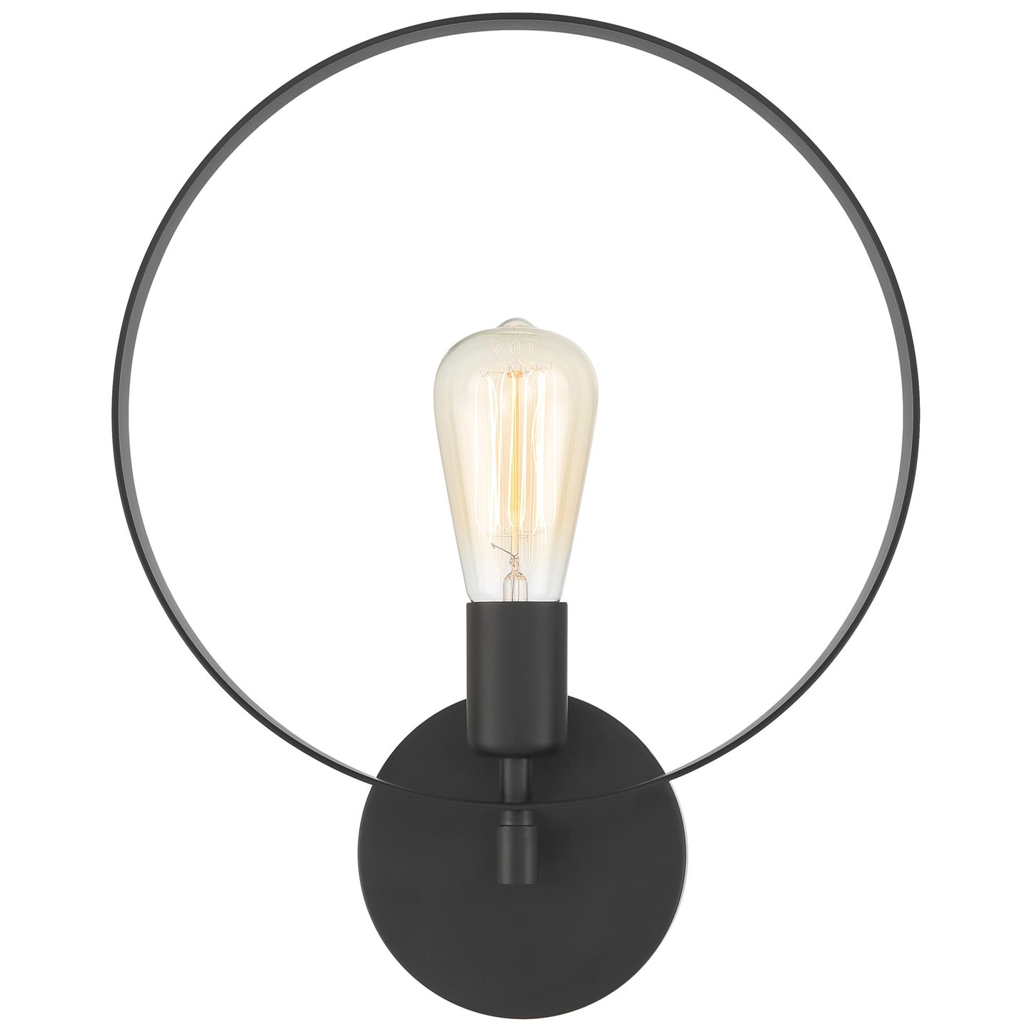 Access Lighting Hoop 1 Light Wall Sconce, Matte Black