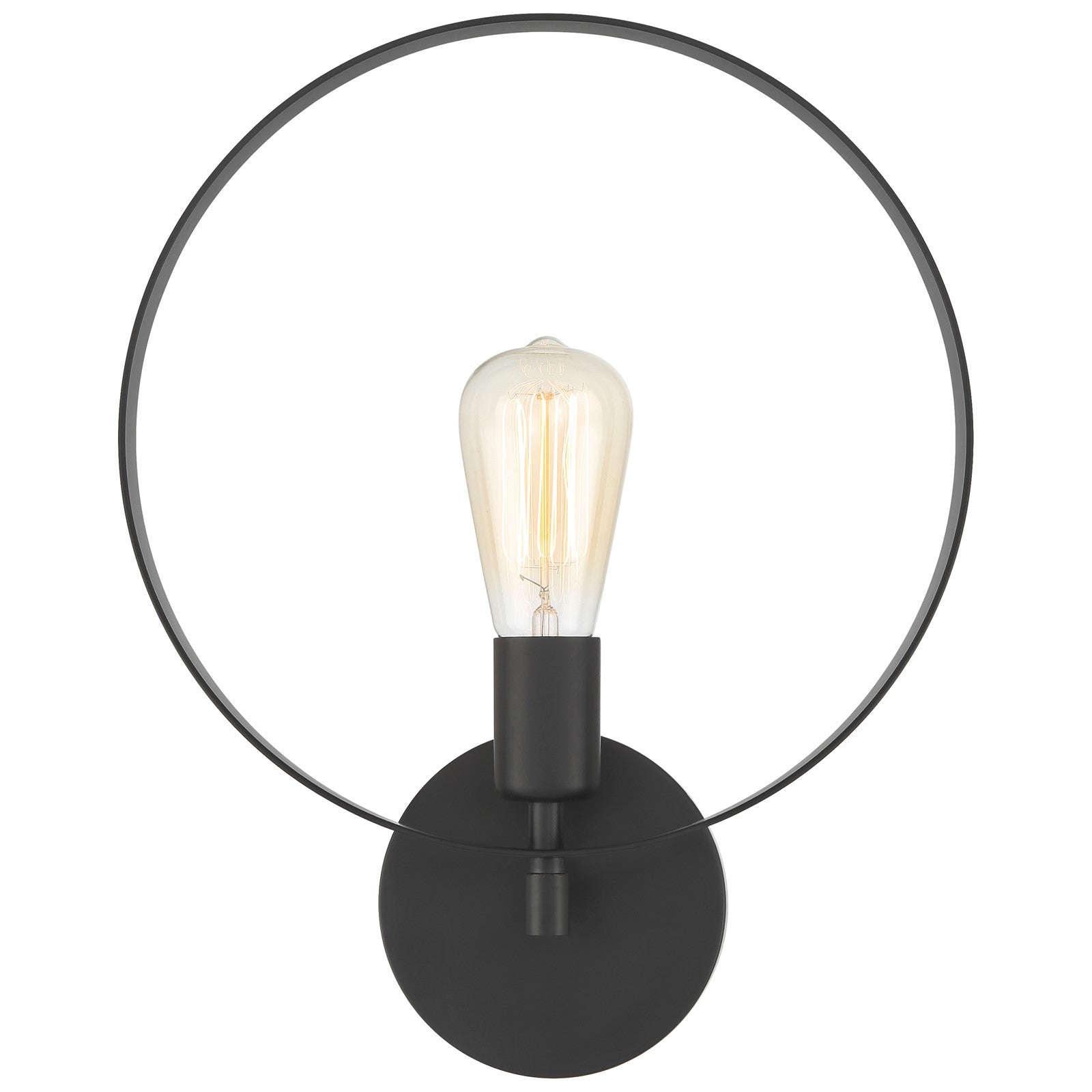 Access Lighting Hoop 1 Light Wall Sconce, Matte Black
