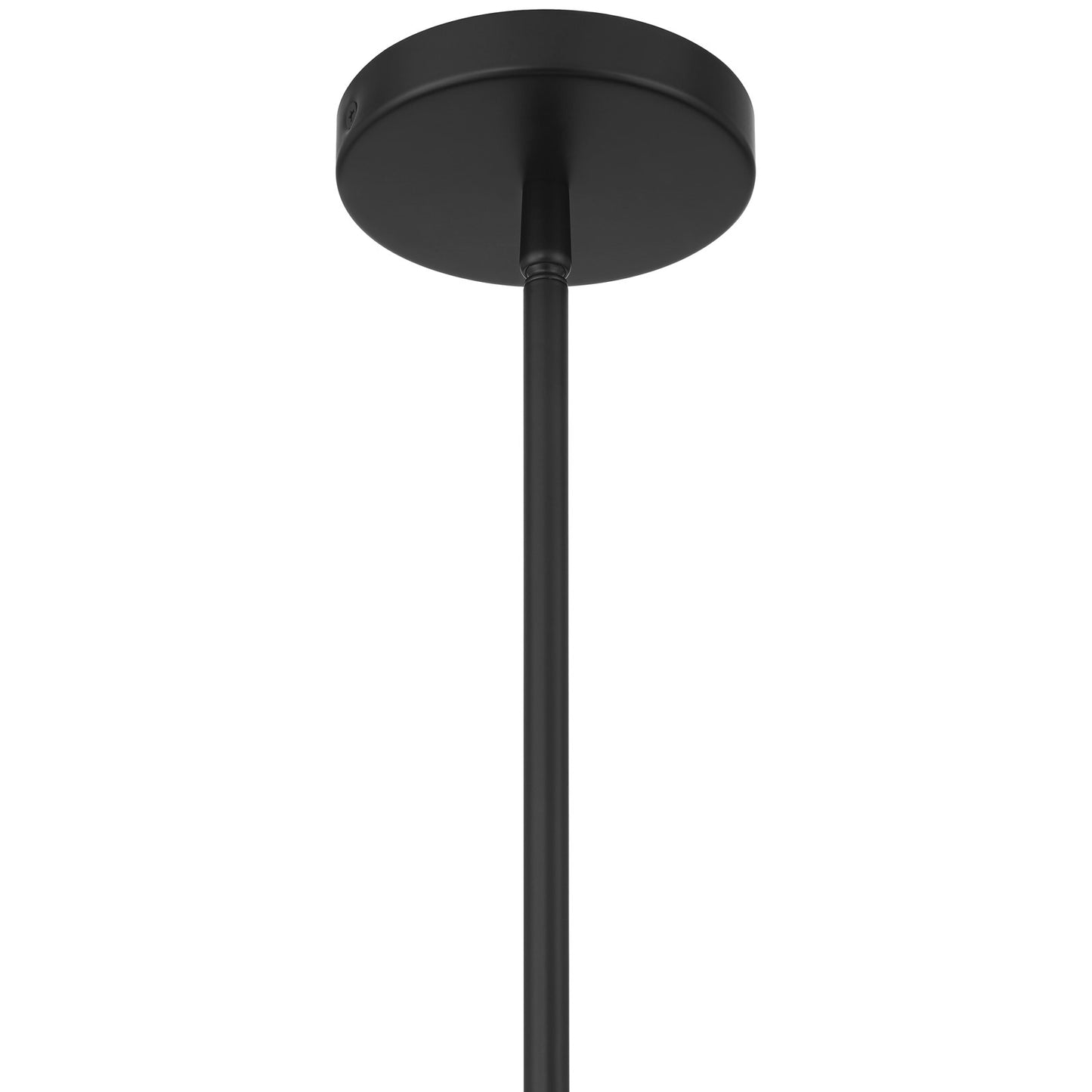 Access Lighting Lily 1 Light Pendant, Matte Black/Clear