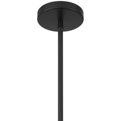 Access Lighting Lily 1 Light Pendant, Matte Black/Clear
