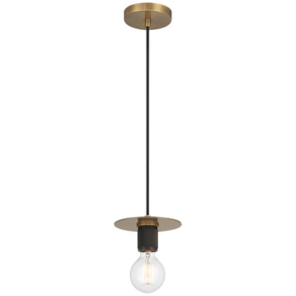 Access Lighting Central 1 Light Pendant, Antique Brass/Antique Brass