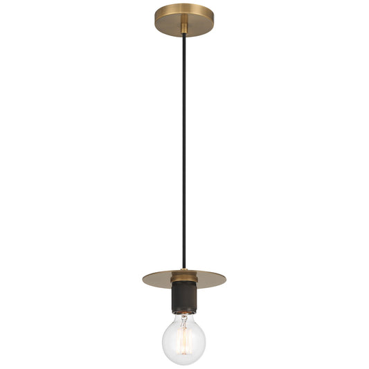 Access Lighting Central 1 Light Pendant, Antique Brass/Antique Brass