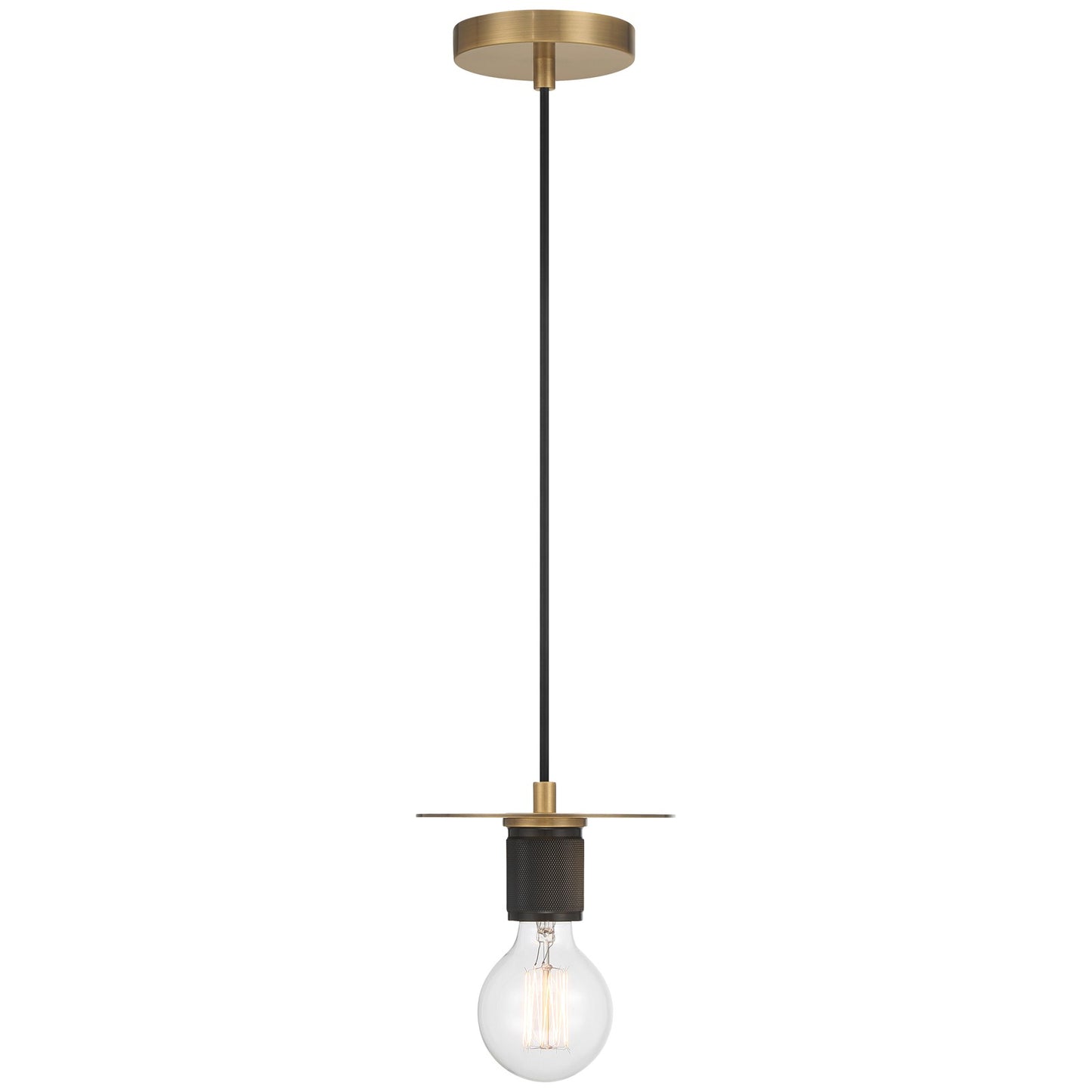 Access Lighting Central 1 Light Pendant, Antique Brass/Antique Brass