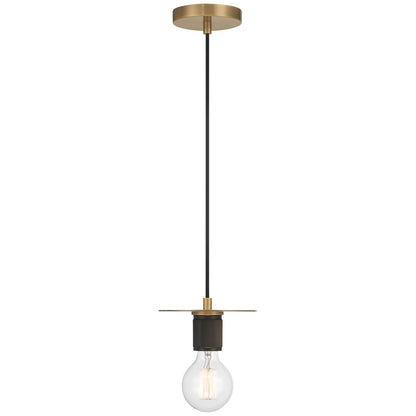 Access Lighting Central 1 Light Pendant, Antique Brass/Antique Brass