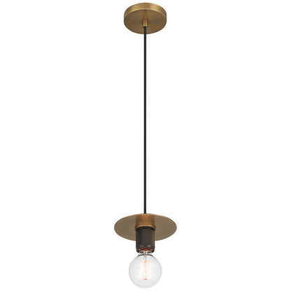 Access Lighting Central 1 Light Pendant, Antique Brass/Antique Brass