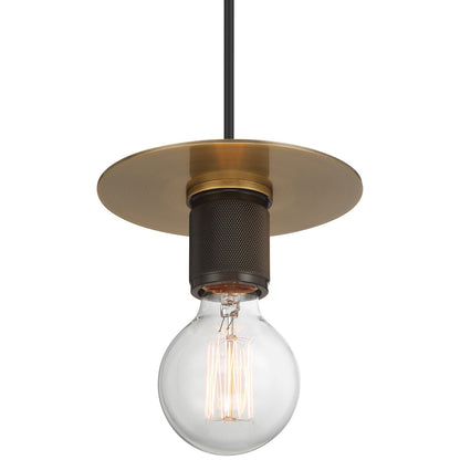 Access Lighting Central 1 Light Pendant, Antique Brass/Antique Brass
