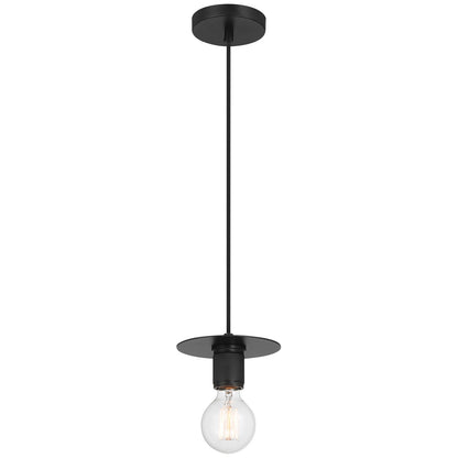 Access Lighting Central 1 Light Pendant, Black/Black