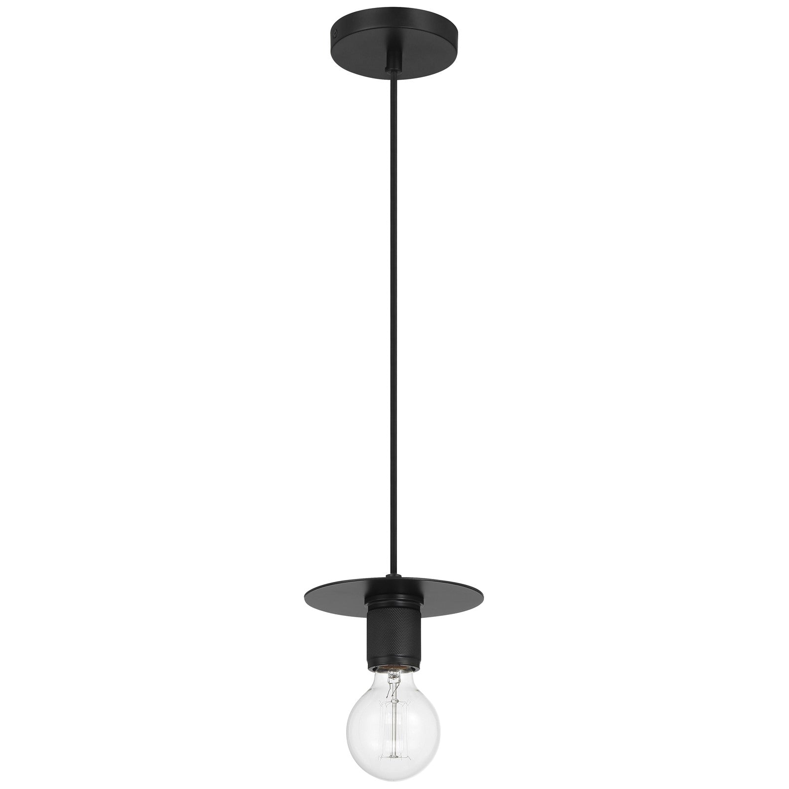 Access Lighting Central 1 Light Pendant, Black/Black