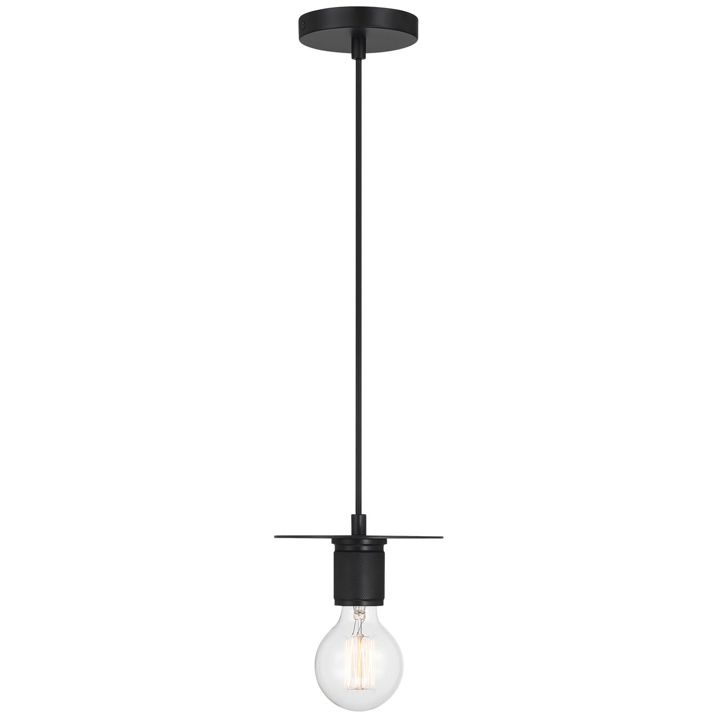 Access Lighting Central 1 Light Pendant, Black/Black