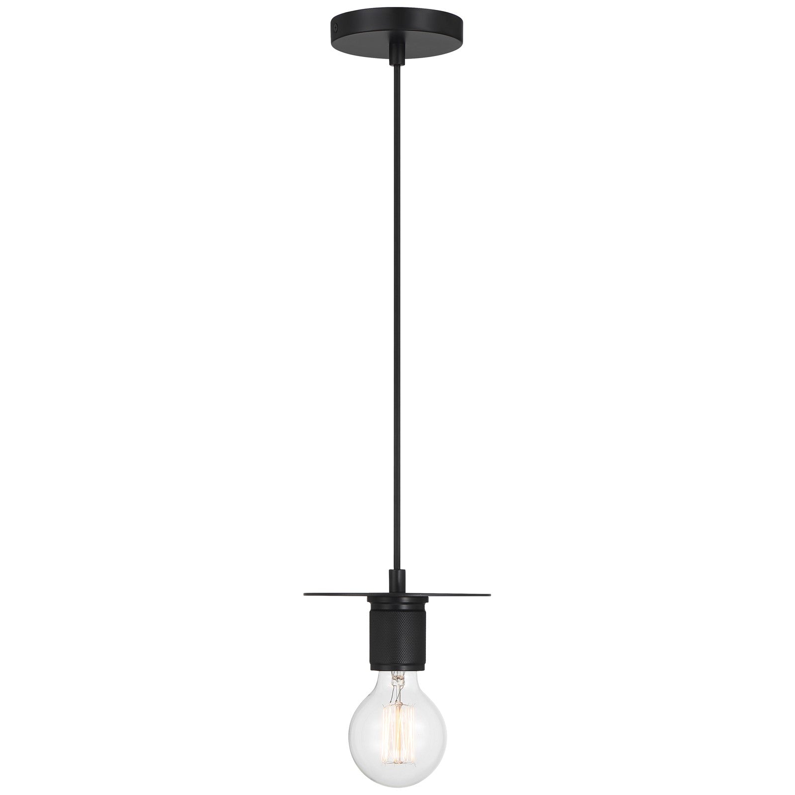 Access Lighting Central 1 Light Pendant, Black/Black