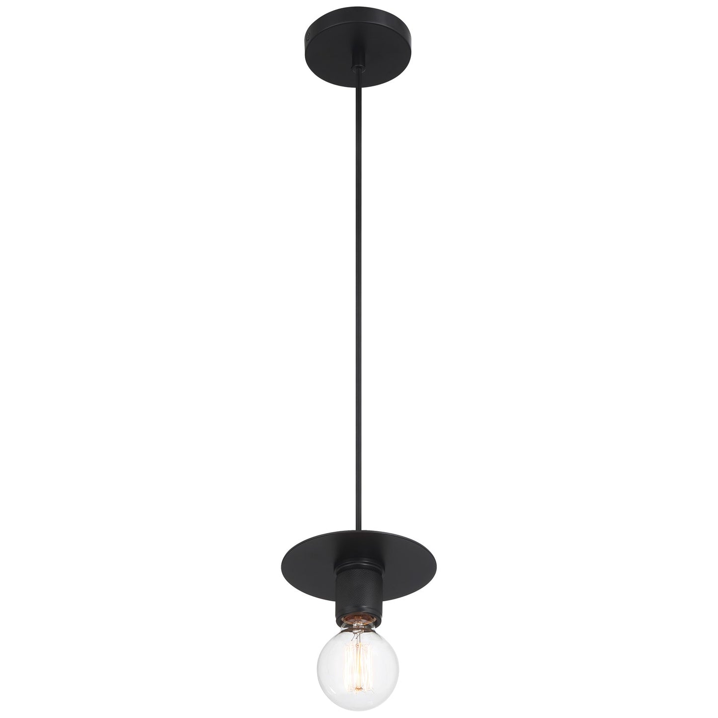 Access Lighting Central 1 Light Pendant, Black/Black