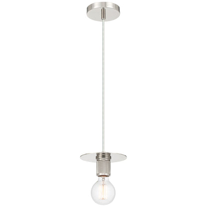 Access Lighting Central 1Lt Pendant, Polished Nickel/Polished Nickel