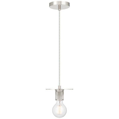 Access Lighting Central 1Lt Pendant, Polished Nickel/Polished Nickel
