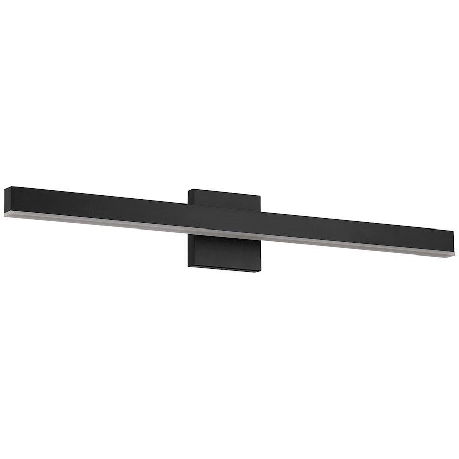 24" LED Bathroom Vanity Light, Matte Black