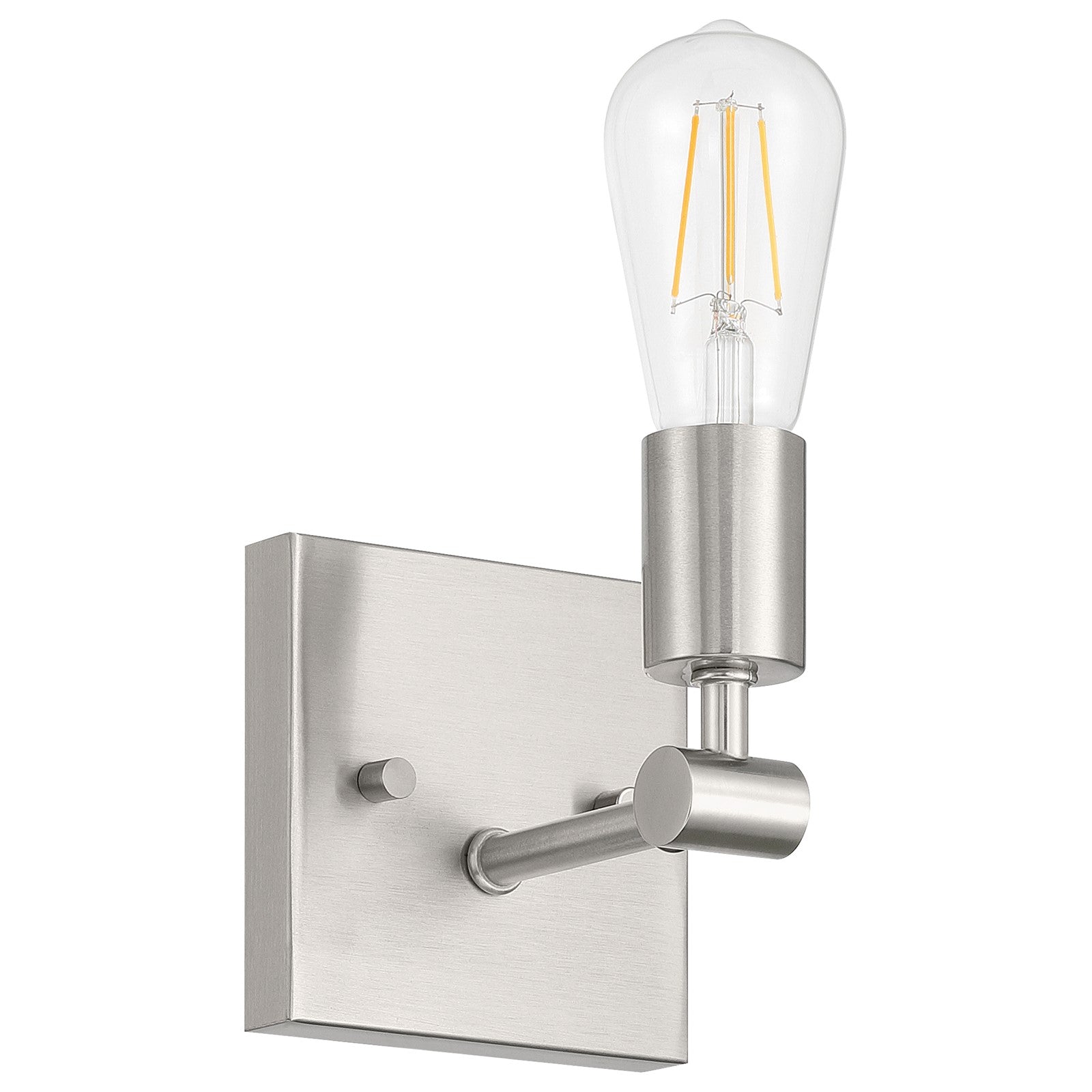 Access Lighting Virgin 1 Light Wall Sconce, Brushed Steel