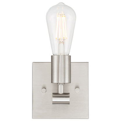 Access Lighting Virgin 1 Light Wall Sconce, Brushed Steel