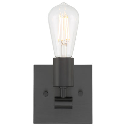Access Lighting Virgin 1 Light Wall Sconce, Matte Black