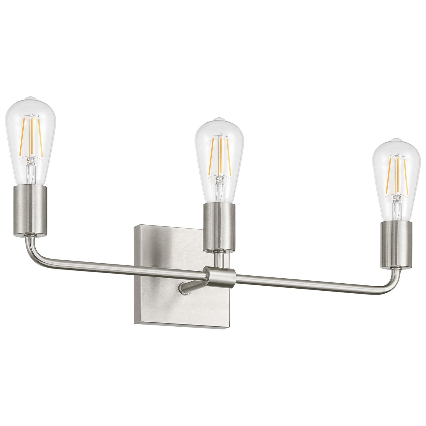 Access Lighting Virgin 3 Light Vanity, Brushed Steel