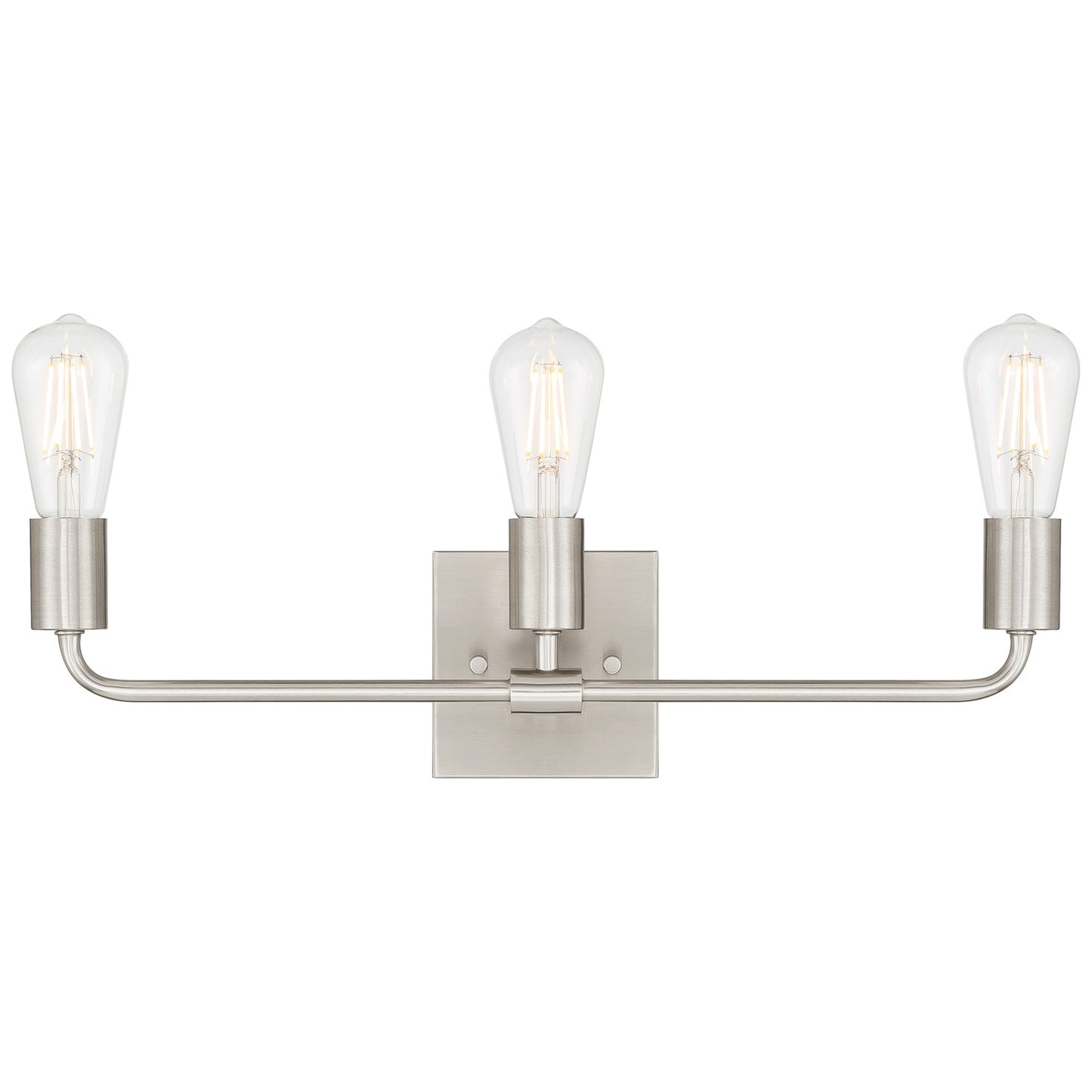 Access Lighting Virgin 3 Light Vanity, Brushed Steel